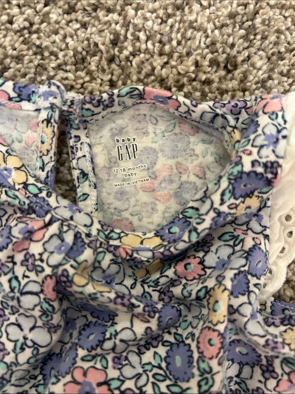 Lot of 3 Toddler Girl Rompers Size 18 months